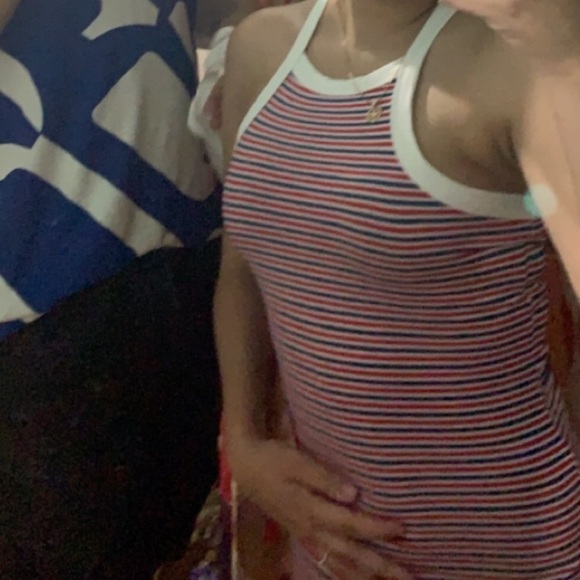 Striped dress blue white and red - Picture 3 of 3